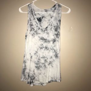 American Eagle✨ Grey and White Tie Dye Tank✨